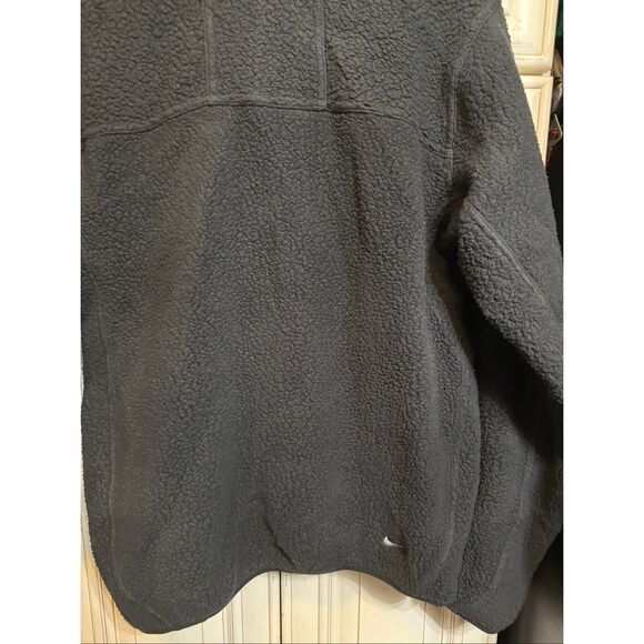 Nike Men's Arctic Wolf Polartec ACG Full Zip Sherpa Jacket Black Small - Picture 7 of 12